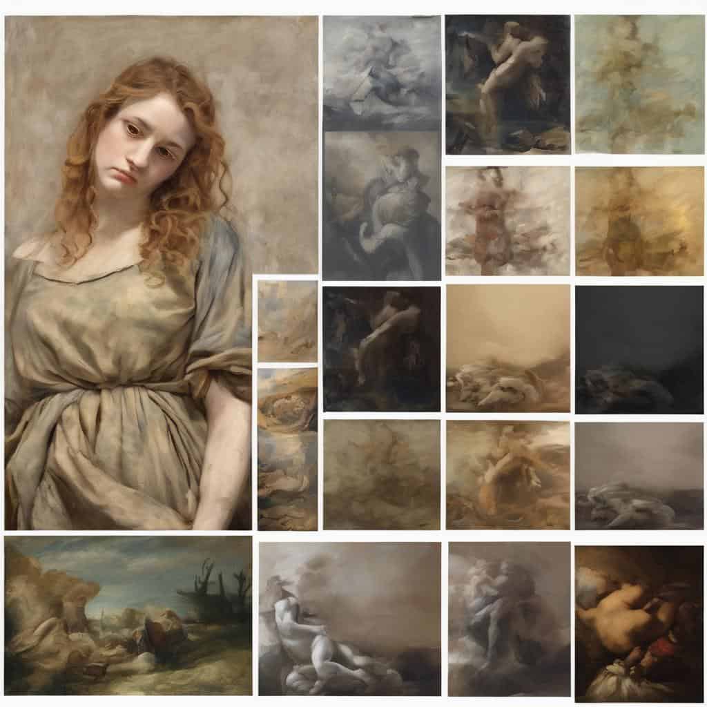 Ανθρώπινη μορφή σε σύγχρονη τέχνη, ζωγραφική, καλλιτεχνική εξέλιξη.